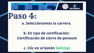 ¿Cómo generar una certificación de cierre de pensum EFPEMUSAC [upl. by Scheer229]