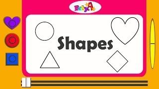 Shapes  Spelling of shapes  Nursery learning of shapes by BabyA Nursery channel [upl. by Repip481]