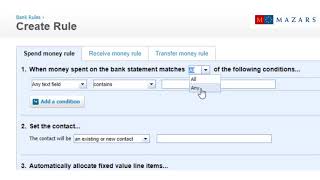 Xero  How to set up bank rules วิธีการตั้งค่า Bank rules [upl. by Hanford]