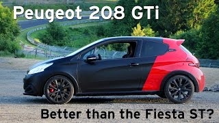 208 GTi by Peugeot Sport  Road Nürburgring amp Autobahn Review  Everyday Driver Europe [upl. by Llessur930]