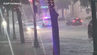 WATCH Heavy rains caused widespread flooding in parts of Sarasota County [upl. by Lenzi745]