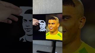 Ronaldo Nazario from Brazil artwork creative portrait art ronaldonazario brazil [upl. by Putnam81]