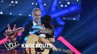 Knockout TeamAxel Lucila Ruiu vs Amorina Alday  La Voz Argentina 2018 [upl. by Pangaro]