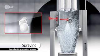 Glatt TopSpray granulation process by fluidized bed [upl. by Krug]