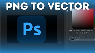 Convert PNG to Vector in Photoshop The Easy Way [upl. by Yonit]