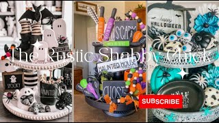 Halloween Tiered Tray Ideas  Fall Home Decor Ideas [upl. by Yrol]