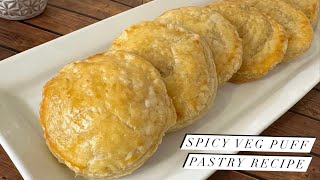 Spicy Vegetable Pasties Recipe  Veg Puff Pastry  Ramadan Recipes  Vegetarian Iftar Recipes [upl. by Aimas]