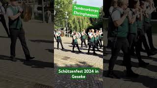 Tambourkorps Ehringhausen und Musikverein Verne beim Schützenfest 2024 in Geseke Musik [upl. by Belle]