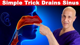 Simple Trick Drains Sinus in 1 Move  Created by Dr Mandell [upl. by Corabelle]