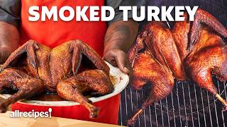 How To Smoke A Turkey For Thanksgiving  Allrecipes [upl. by Jamilla]