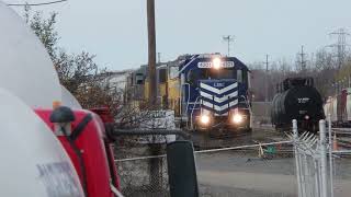 102724 got a quick glimpse of lsrc 4201 with new to them 6437 6438 still in union pacific paint [upl. by Norene]