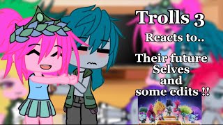 ✨Trolls 3 react to their future selves and some edits✨from violetpart 1 [upl. by Anibor]