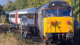 50008 tones and thrash at Thirsk and Saltburn on railtour [upl. by Sadnalor57]