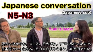 【N5N3】Japanese conversation  Catching up with friends [upl. by Andros]