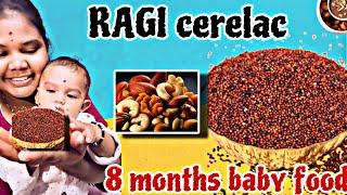 Ragi cerelac 8 months baby food Lillyliavlogs [upl. by Eelta]