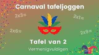 Project Move  Carnaval tafeljoggen  tafel van 2  vermenigvuldigen [upl. by Alva]