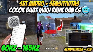 GACOR SET ANDRO 60HZ 👽🔥 SENSITIVITAS FF AUTO HEADSHOT 2024 SETELAH UPDATE  WORK SEMUA HP [upl. by Htebasil]