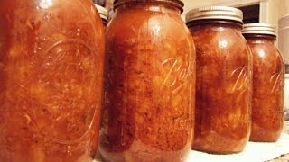 FOOD STORAGE  Canning Maple Pork n Beans [upl. by Marka]