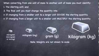 Converting between micrograms mg g and kg Rules [upl. by Notnilc]