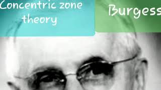 Concentric zone theory by Burgess [upl. by Eyllek]