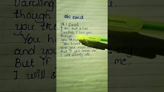 Oh Carol  lyrics songlyrics ohcarol music [upl. by Jeu42]