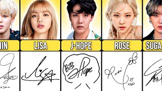 Kpop Idols Coolest Signatures [upl. by Acissaj]