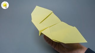 Wir basteln einen Fledermaus Papierflieger  Faltanleitung für Papierflieger  Papierflieger falten [upl. by Ellehcit]