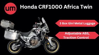 Honda CRF1000 Africa Twin  3 Box Givi Metal Luggage  Walk Around [upl. by Lindsey]