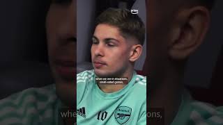 Emile Smith Rowe speaks with Arsenal’s assistant manager on how to improve his game 🧠 [upl. by Aicilegna]