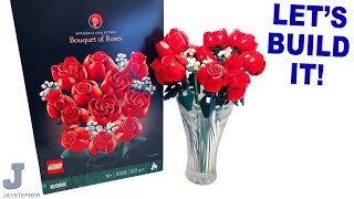 LEGO Icons 2024 Bouquet Of Roses 10328 Complete Build amp Review [upl. by Ardnuahc910]