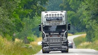 ♫ SCANIA R730 amp R620 V8  VERLHAC FR ♫ [upl. by Brandais926]