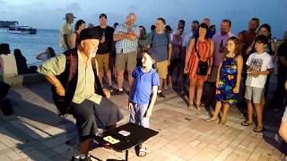 Hysterical Magician at Mallory Square in Key West [upl. by Ellehcor]