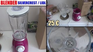 blender silvercrest lidl ssm 550 d1 bol en verre test avis prix notice caracteristiques [upl. by Marigold]