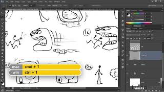 Photoshop Tutorial  Turning a pencil sketch into digital ink [upl. by Lokcin]