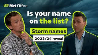 202324 Storm name reveal – 010923 – Met Office UK [upl. by Ahsyla]