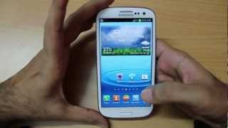 Samsung Galaxy S3 hands on Overview [upl. by Aliuqahs]