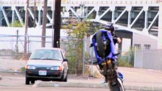 MOTORCYCLE STUNTS quotCRAZY IN SEATTLEquot CHAPTER 1 TRICKS CRASH amp STUNTING [upl. by Fawnia]