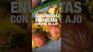 Botana de salchichas envueltas en pan de ajo casero botana salchichas pandeajo recetas [upl. by Mccartan580]