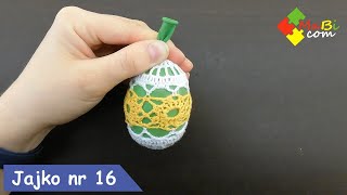 Szydełkowe jajko Wielkanocne nr 16Crochet Easter egg No 16 [upl. by Assilem818]