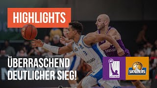 Überraschend deutlicher Sieg BG Göttingen  SKYLINERS Frankfurt  BBL Highlights [upl. by Einttirb]