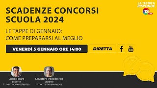 Scadenze concorsi scuola 2024 le tappe di gennaio come prepararsi al meglio [upl. by Eical]