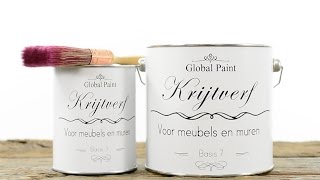 Muur verven met krijtverf van Global Paint  Decoprofnl [upl. by Chicky]