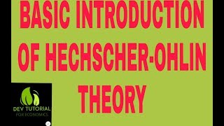 Basic concept of heckschar ohlin theory [upl. by Douglass537]