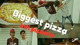 Infi pizzeria biggest pizza Vadodaras biggest pizza  20 inches pizza [upl. by Anaitak]