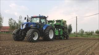 Agriplanter automatic transplanter  4SP  celery  brussels sprout [upl. by Seldun]