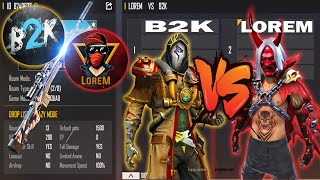 B2K VS LOREM  ONLY AWM LEGENDS ROOM  BEAST MATCH  تحدي ملوك القناصة بين بورن تو كيل و لورام [upl. by Eitsirhc471]