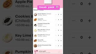 Crumbl cookie sneak peek 👀 Pie week Thanksgiving holiday menu 2024 [upl. by Tybi]