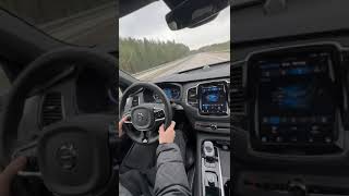 Volvo XC90 T8 recharge  Acceleration and demonstration of Pilot Assist  Excellent Comfort [upl. by Enihpled582]