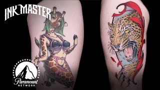 Season 14’s Best Tattoos 🏅 Part 1  Ink Master [upl. by Netsew]