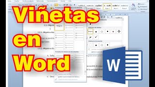 Cómo aplicar viñetas en Word  2022 [upl. by Nelubez]